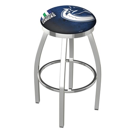 L8C2C Vancouver Canucks 36 Swivel Bar Stool With Chrome Finish